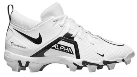 Nike Menace 3 White/Black High Rubber Cleats Beeball