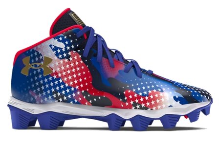 Under Armour Spotlight 4 USA High Rubber Cleats Beeball