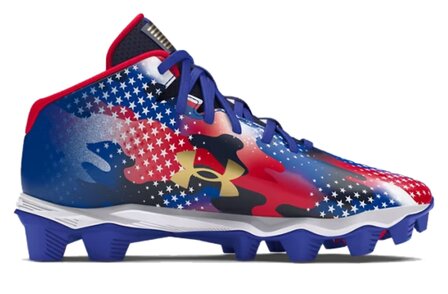 Under Armour Spotlight 4 USA High Rubber Cleats Beeball