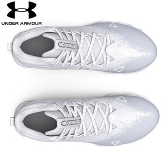 Under Armour Bermuda White High Rubber Cleats Beeball