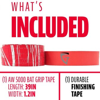 Franklin Gator Grip Tape Scarlet