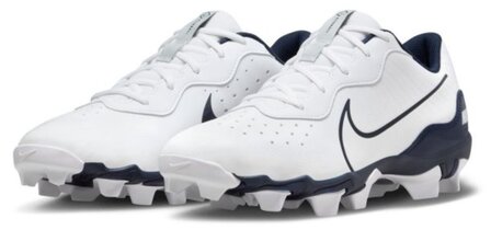 Nike Huarache 4 White/Navy Low Rubber Cleats