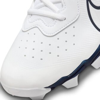 Nike Huarache 4 White/Navy Low Rubber Cleats