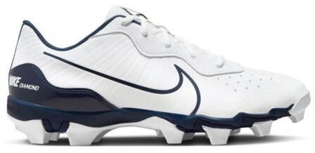 Nike Huarache 4 White/Navy Low Rubber Cleats Beeball