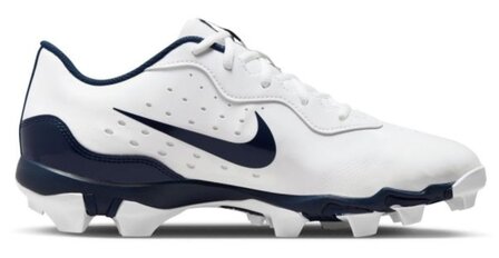 Nike Huarache 4 White/Navy Low Rubber Cleats Beeball