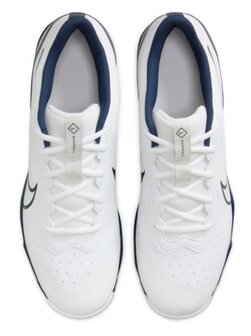 Nike Huarache 4 White/Navy Low Rubber Cleats Beeball