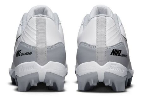 Nike Huarache 4 White/Grey Low Rubber Cleats