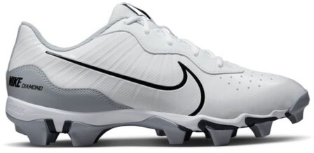 Nike Huarache 4 White/Grey Low Rubber Cleats