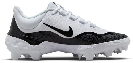 Nike Huarache Elite 4 White/Black Low Rubber Cleats