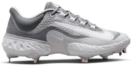 Nike Huarache Elite 4 Grey Metal Cleats