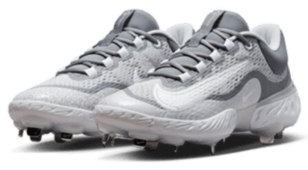 Nike Huarache Elite 4 Grey Metal Cleats