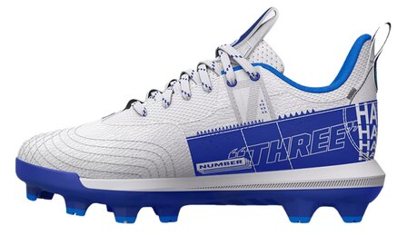 Under Armour Harper 7 White/Royal Low Rubber Cleats