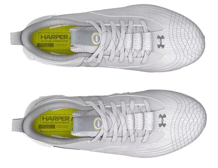 Under Armour Harper 7 White Low Rubber Cleats