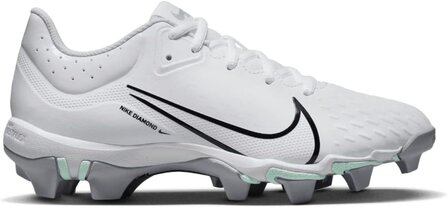 Nike Hyperdiamond 4 White Rubber Cleats