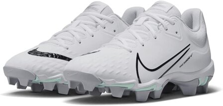 Nike Hyperdiamond 4 White Rubber Cleats Beeball