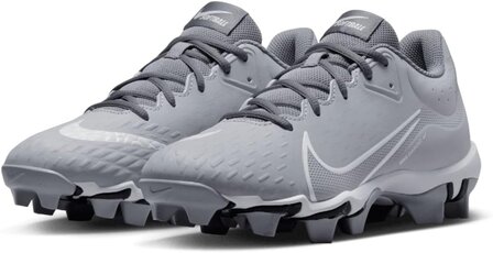 Nike Hyperdiamond 4 Grey Rubber Cleats