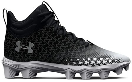 Under Armour Spotlight 3 Black High Rubber Cleats Beeball