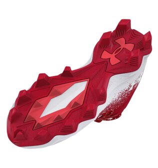 Under Armour Bermuda Scarlet/White High Rubber Cleats