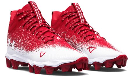 Under Armour Bermuda Scarlet/White High Rubber Cleats