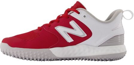 New Balance STVELOR3 Scarlet/White Turf Shoes