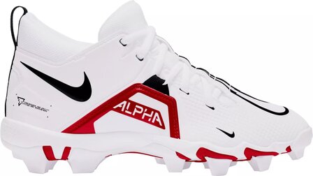 Nike Menace 3 White/Scarlet High Rubber Cleats