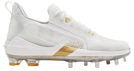 Under Armour Harper 6 White Metal Cleats