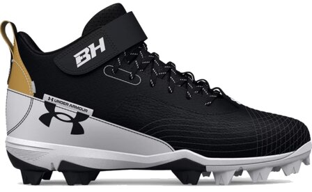 Under Armour Harper 7 Black High Rubber Cleats