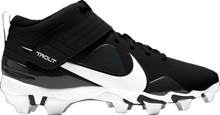 Nike Trout 7 Black High Rubber Cleats