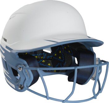 Rawlings Mach Ice Softball Batting Helmet Senior White/Black