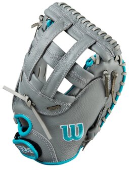 Wilson A500 Siren 32&quot; Catcher Glove Grey/Blue RHT