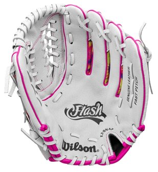 Wilson A440 12&quot; Youth Outfield Glove White/Pink/Tie-Dye RHT