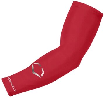 EvoShield Solid Compression Sleeve Scarlet