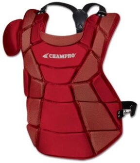 Champro Contour Fit Body Protector Adult 17.5&quot; Scarlet