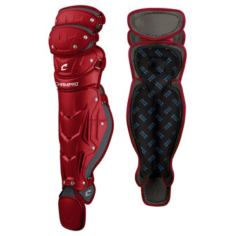 Champro Optimus Pro Leg Guard Adult 16.5&quot; Scarlet