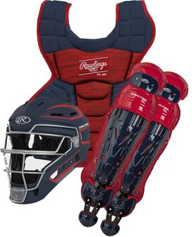 Rawlings Velo 2.0 Catcher Set Intermediate Navy/Scarlet