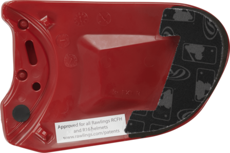 Rawlings R16/Coolflo Batting Helmet Extension Scarlet