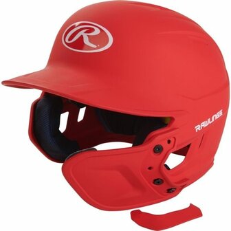 Rawlings Mach Batting Helmet Extension Scarlet