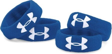 Under Armour 1&quot; Wristbands 4-Pack Royal