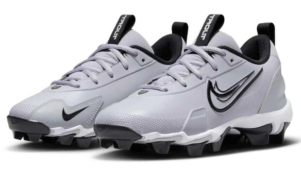 Nike Trout 9 Grey Low Rubber Cleats Beeball