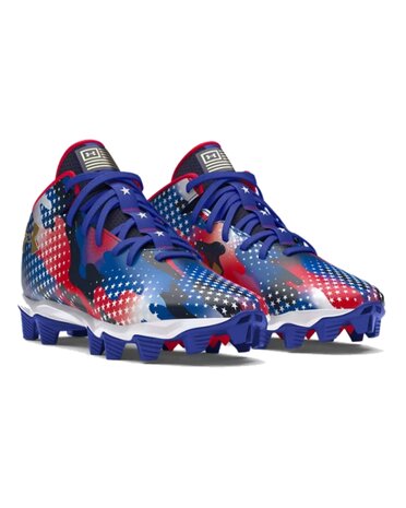 Under Armour Spotlight 4 USA High Rubber Cleats Beeball