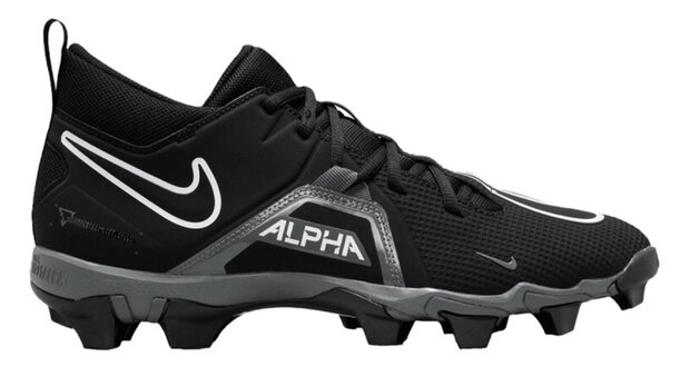 Nike Menace 3 Black/Grey High Rubber Cleats Beeball