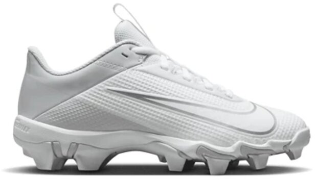 Nike Vapor Edge Shark 2 White/Silver Low Rubber Cleats Beeball