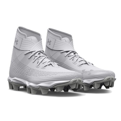 Under Armour Highlight Franchise White High Rubber Cleats Beeball