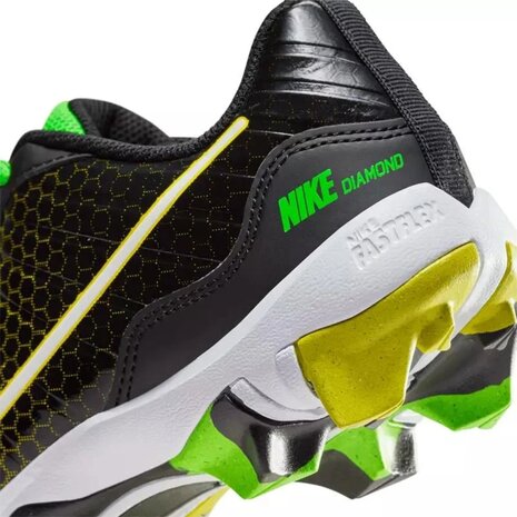 Nike Huarache 4 Black/Yellow Low Rubber Cleats Beeball