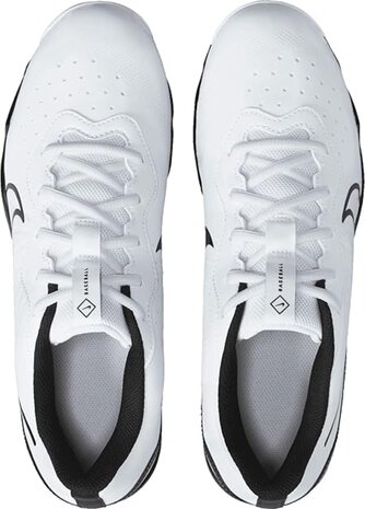 Nike Huarache 4 White/Black Low Rubber Cleats Beeball