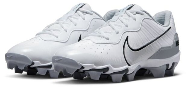 Nike Huarache 4 White/Grey Low Rubber Cleats