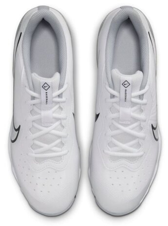 Nike Huarache 4 White/Grey Low Rubber Cleats