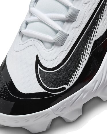 Nike Huarache Elite 4 White/Black Low Rubber Cleats