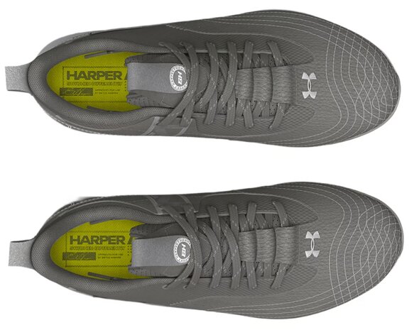 Under Armour Harper 7 Grey Low Rubber Cleats Beeball