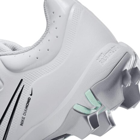 Nike Hyperdiamond 4 White Rubber Cleats Beeball